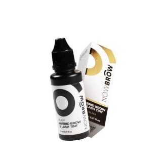 NOWBROW Hybrydowa Farbka do brwi i rzęs Black